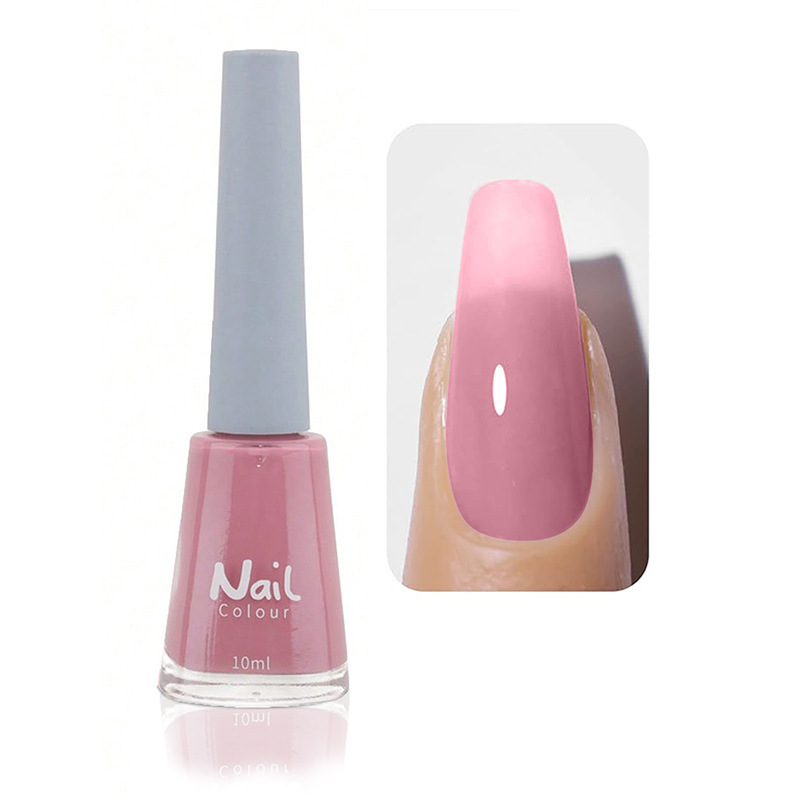 Oily non-peeling long-lasting nail polish baking-free quick-drying non-fading nude transparent nail polish wholesale