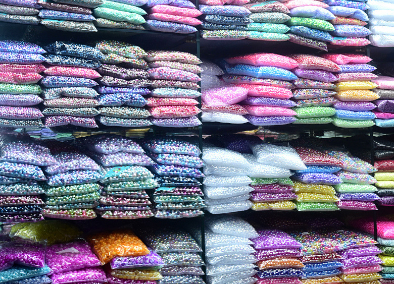 半圆珍珠玻璃平底钻手缝钻爪钻批发 (4)