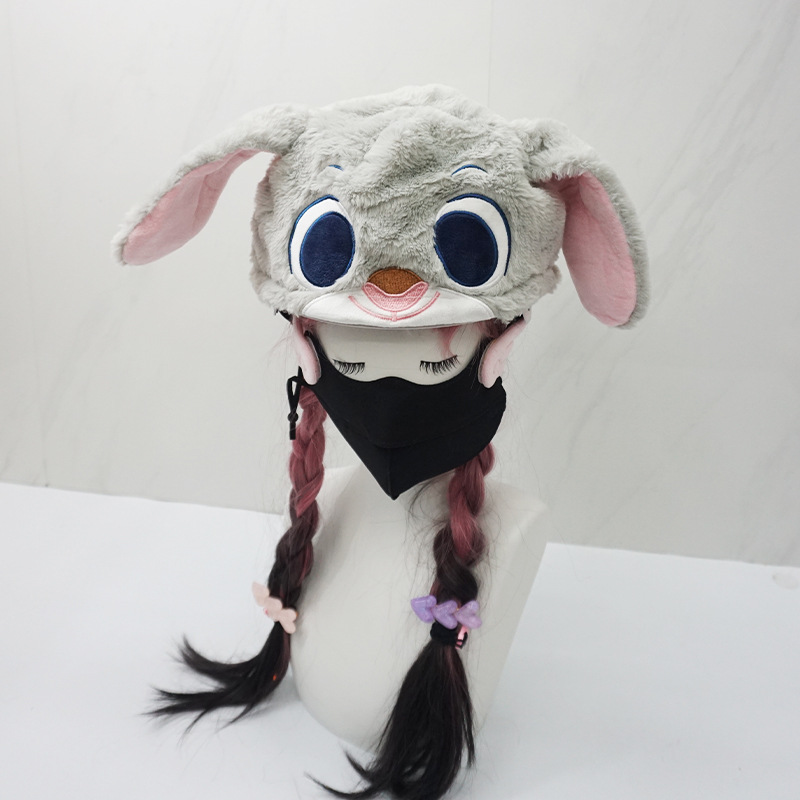 Snow Helmet Decoration Accessories, High-End Judy Cartoon Doll, Warm and Anti-Collision Equipment, Ski Helmet Cap Cover, Versatile