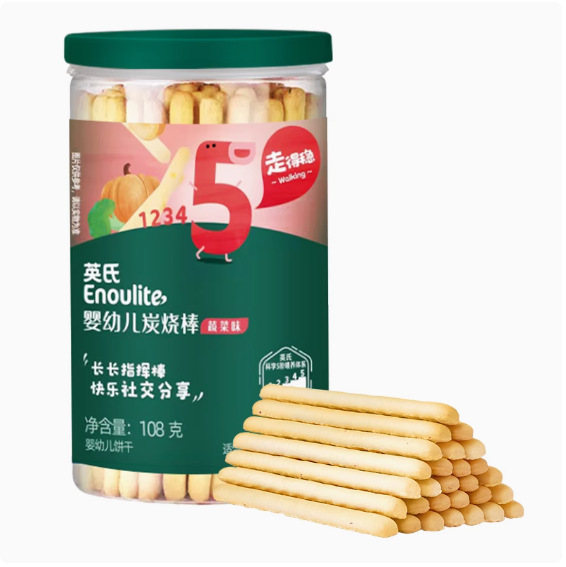 Yingshi 炭火焼きスティックベビーフィンガービスケットミルク野菜風味幼児栄養歯が生えるビスケット子供のスナック 108 グラム|undefined
