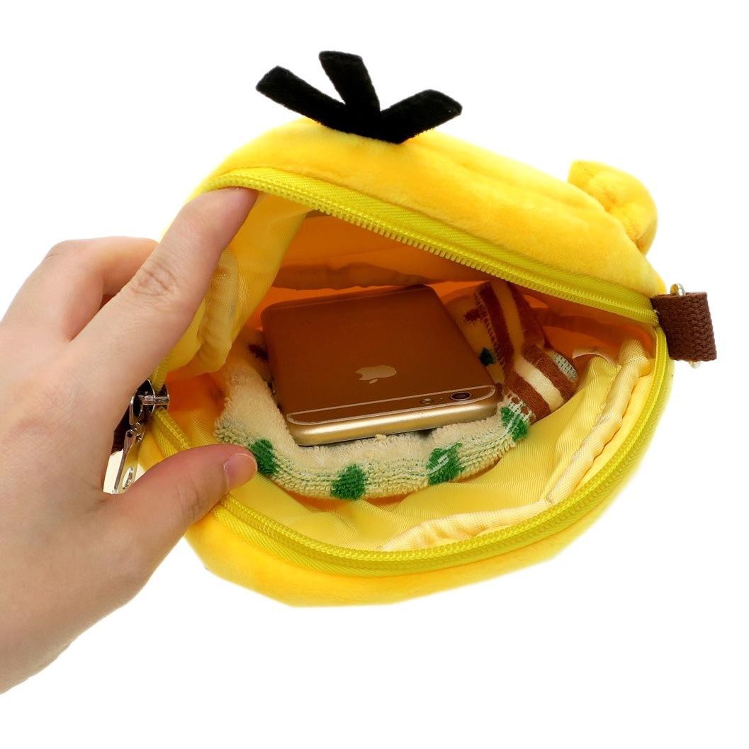 Lindo de dibujos animados Keda pato púrpura Geng fantasma Messenger bolsa de teléfono móvil bolsa de hombro de los niños de las mujeres