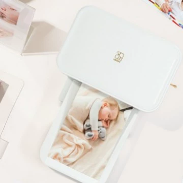 Портативный фотопринтер HeyPhoto CP4100, 3-дюймовый карманный принтер на основе термопечати и Bluetooth, мобильный
