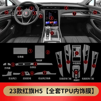 screen film, gear shift film, car accessories, Car interior film - 23-25-model-full-set-of-tpu-soft-film-comes-with-exterior-door-handle