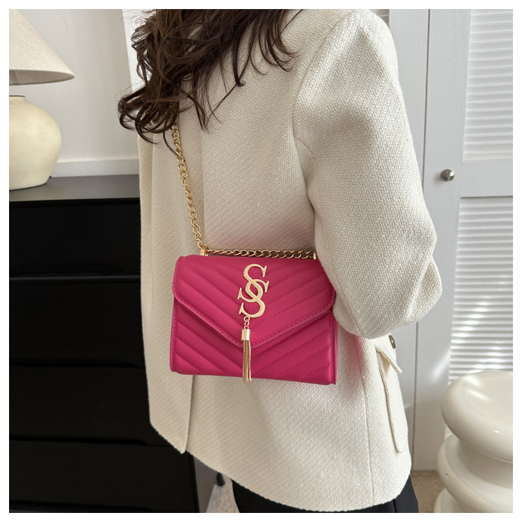 Damen Handtasche Im Western Stil Mit Kette Und Umhängefunktion_voghion.com
