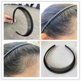 老太太老人家奶奶发饰发箍宽头箍长牙齿塑料发卡子刘海梳