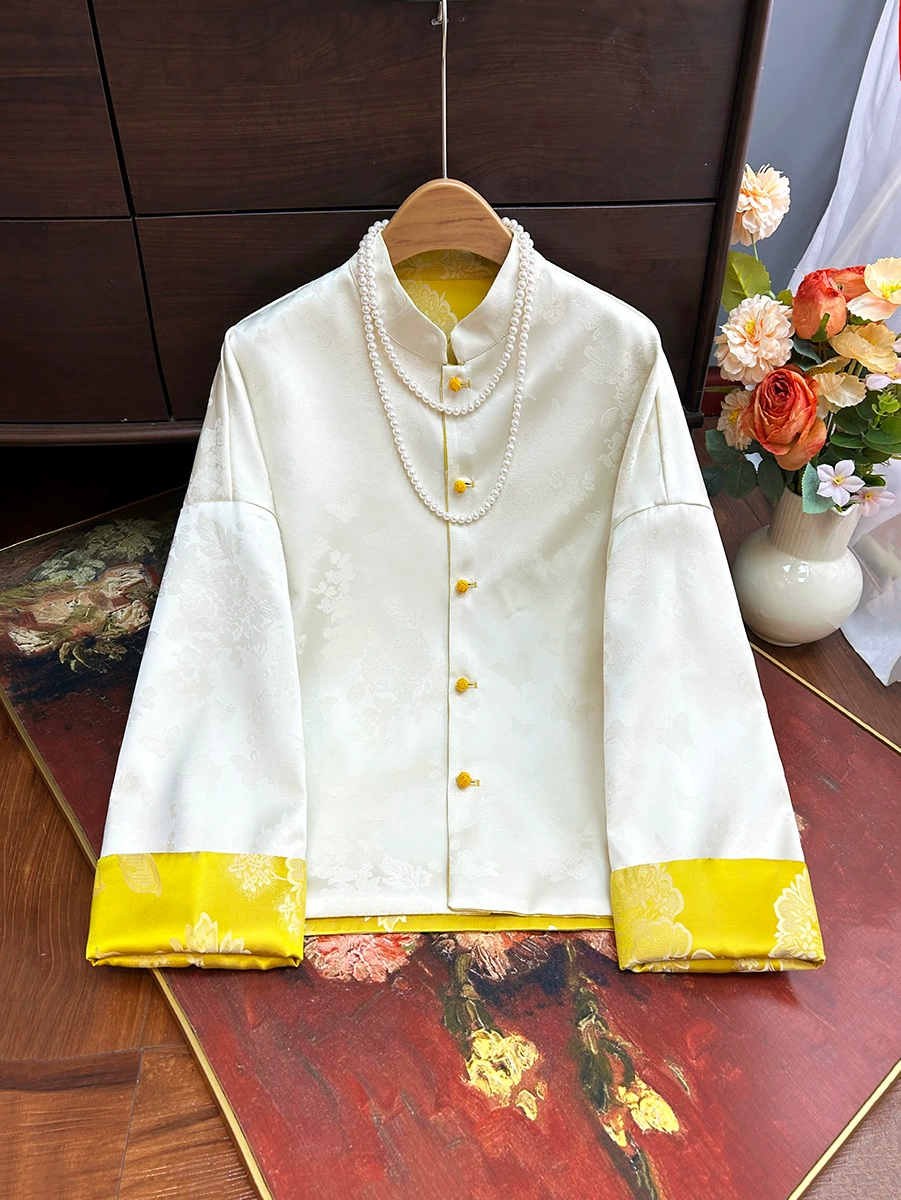 Spring double-sided jacket, 2025 years, Chinese style, loose fit