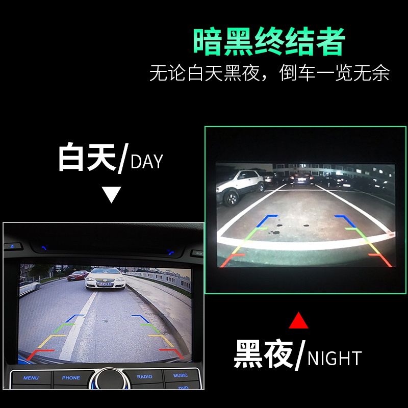 일반 모터 반전 카메라 대형 광각 방수 초고화질 야간 투시경 중앙 제어 화면 자동차 후면보기 반전 이미지