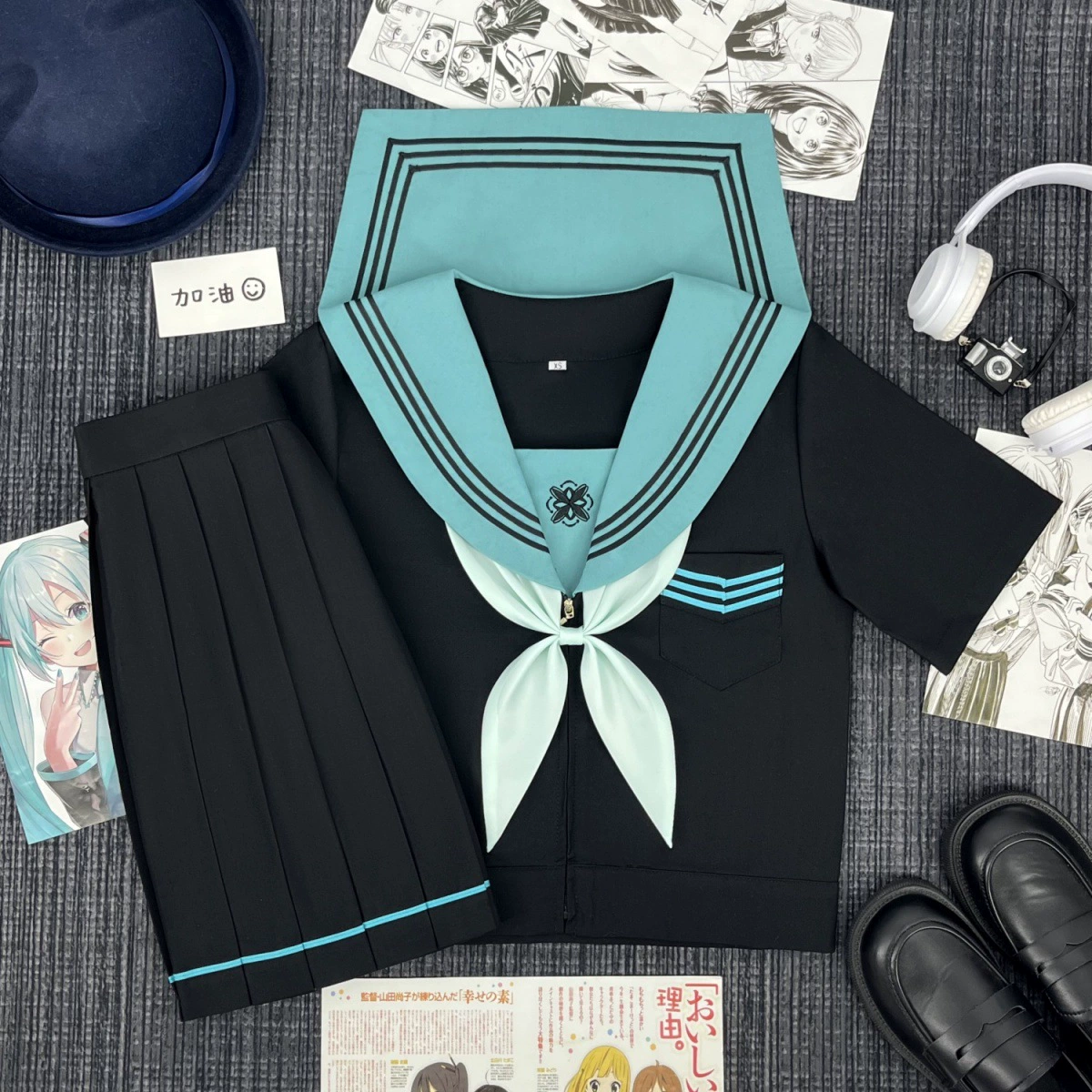 [Qingli] Православный японский стиль, оригинальная униформа Hatsune в стиле JK, милая форма для девочек в консервативном стиле, классная форма, выпускная форма, матросский костюм для женщин