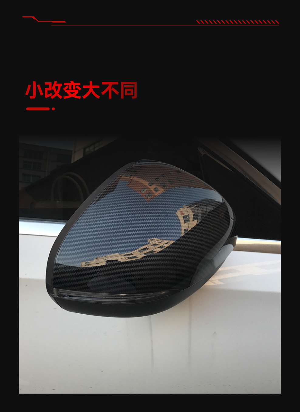 Suitable for Mercedes-Benz A-Class Cla-Class W177 C118 New A-Class Cla Rearview Mirror Housing Reversing Mirror Housing Car Sticker Modification Parts