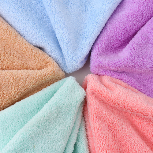 Coral velvet square towel, children's baby face and hand towel, soft and comfortable washing kindergarten baby square towel