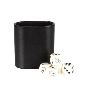 Processing and Customization of Leather Mini Flat Dice Cup, Special Dice Cup for Backgammon Board, Small Color Cup for Entertainment Games
