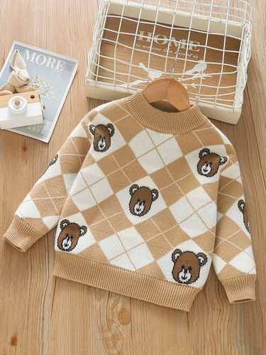 Baby Knitted Sweater 1-8 Years Old Clothing Category A Boys' Jacket Girls' Top Winter Dress Autumn and Winter Children's Sweater