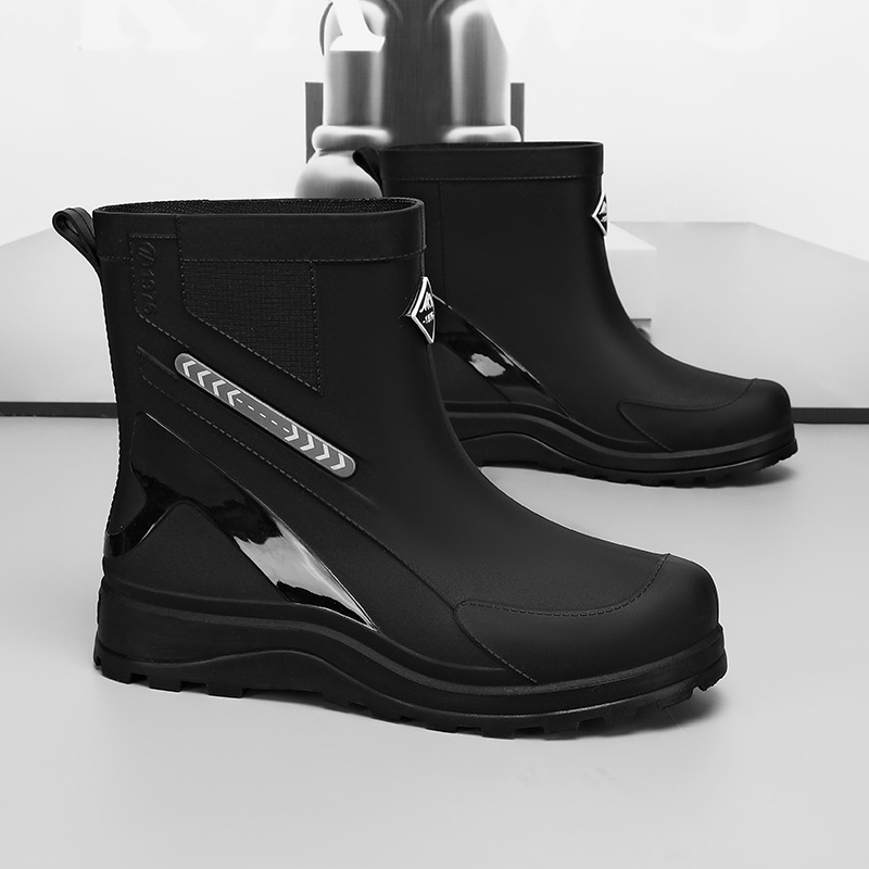 Botas de Lluvia de Tubo Medio para Hombre de PVC, Impermeable y Ligero, para Pesca y Cocina image 6
