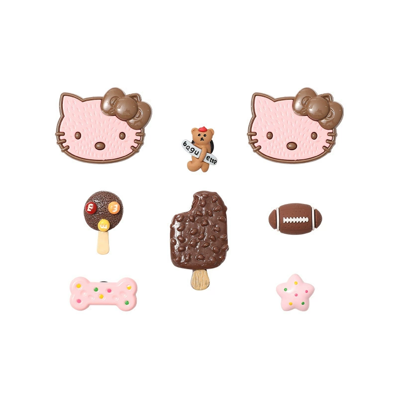 Украшения для обуви — милые сменные 3D аксессуары для тапочек и обуви, подходят к отверстиям 7 мм, различные дизайны