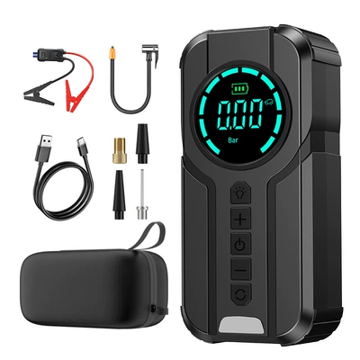 ［1920］Cross-Border New Model Emergency: Other Automotive Safety Supplies - 2024-new-model-10000mah-smart-car-charger-with-carabiner-and-carrying-case
