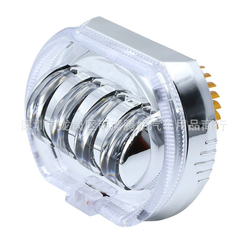 Мотоциклетный прожектор 4 фары двухцветный 28WLED Встроенная фара световод ангельский глаз демон глаз 12V-80V