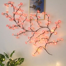 LED小灯串可造型藤条灯 树叶蝴蝶花朵装饰 氛围灯 居家浪漫装饰