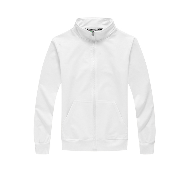 Cardigan de cuatro lados camiseta publicitaria de grupo chaqueta de cuello con cremallera logotipo personalizado ropa de trabajo de otoño y invierno