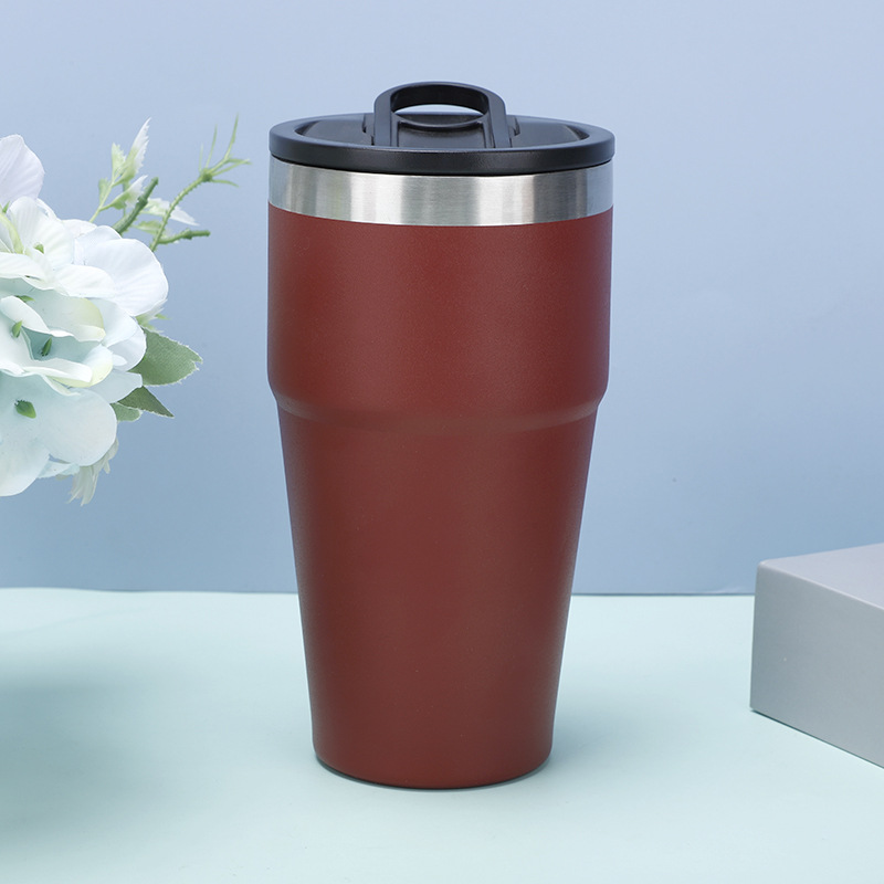 Fábrica de suministro directo 304 taza de acero inoxidable portable taza de automóvil taza de aislamiento frío taza de hielo al por mayor personalizada