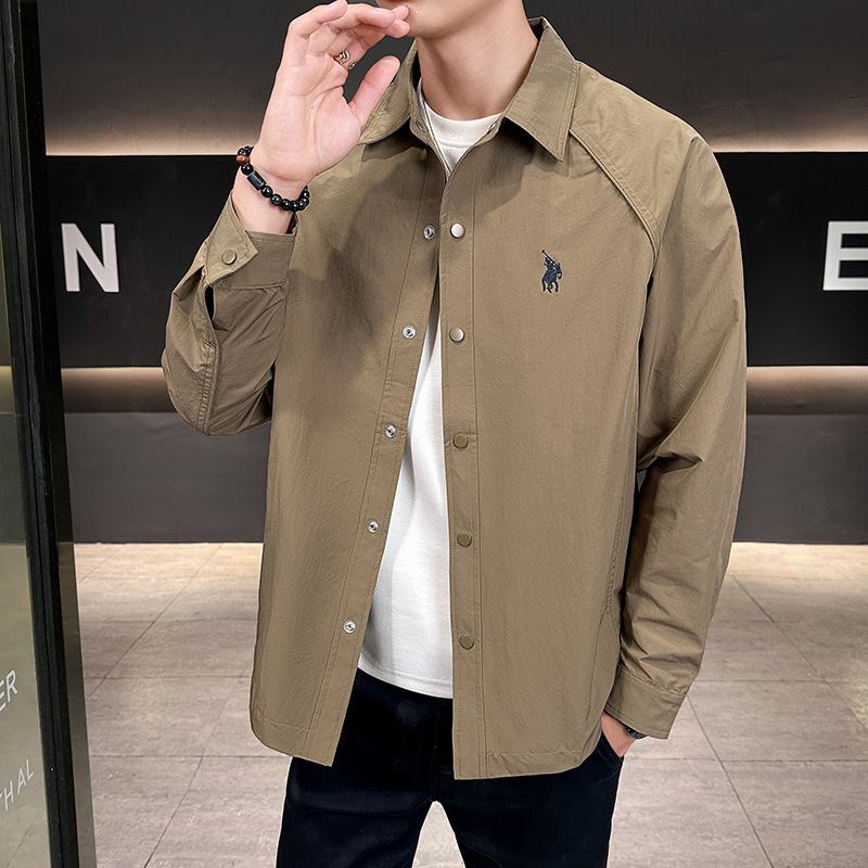 2025 Spring and Autumn New Men's Jackets Loose Lapel Work Jackets Fashion Trendy Casual Easiest for Match Tops Men's Clothing