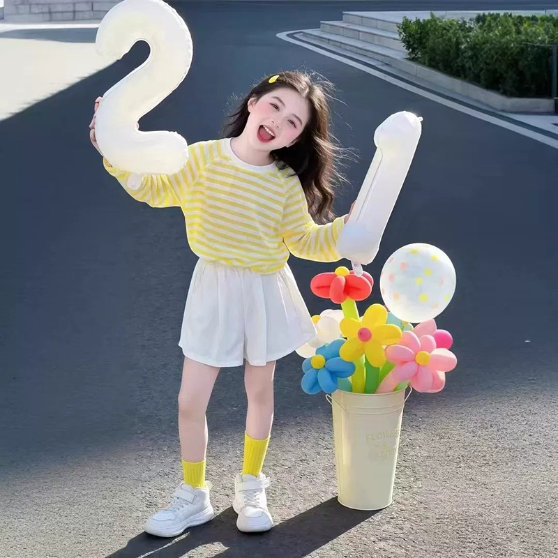 女童夏季运动套装百搭新款中大童洋气短裤衣服小女孩夏款两件套潮