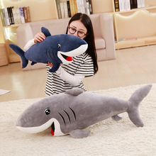 可爱鲨鱼大白鲨海豚公仔毛绒玩具鲸鱼抱枕靠垫玩偶布娃娃生日礼物