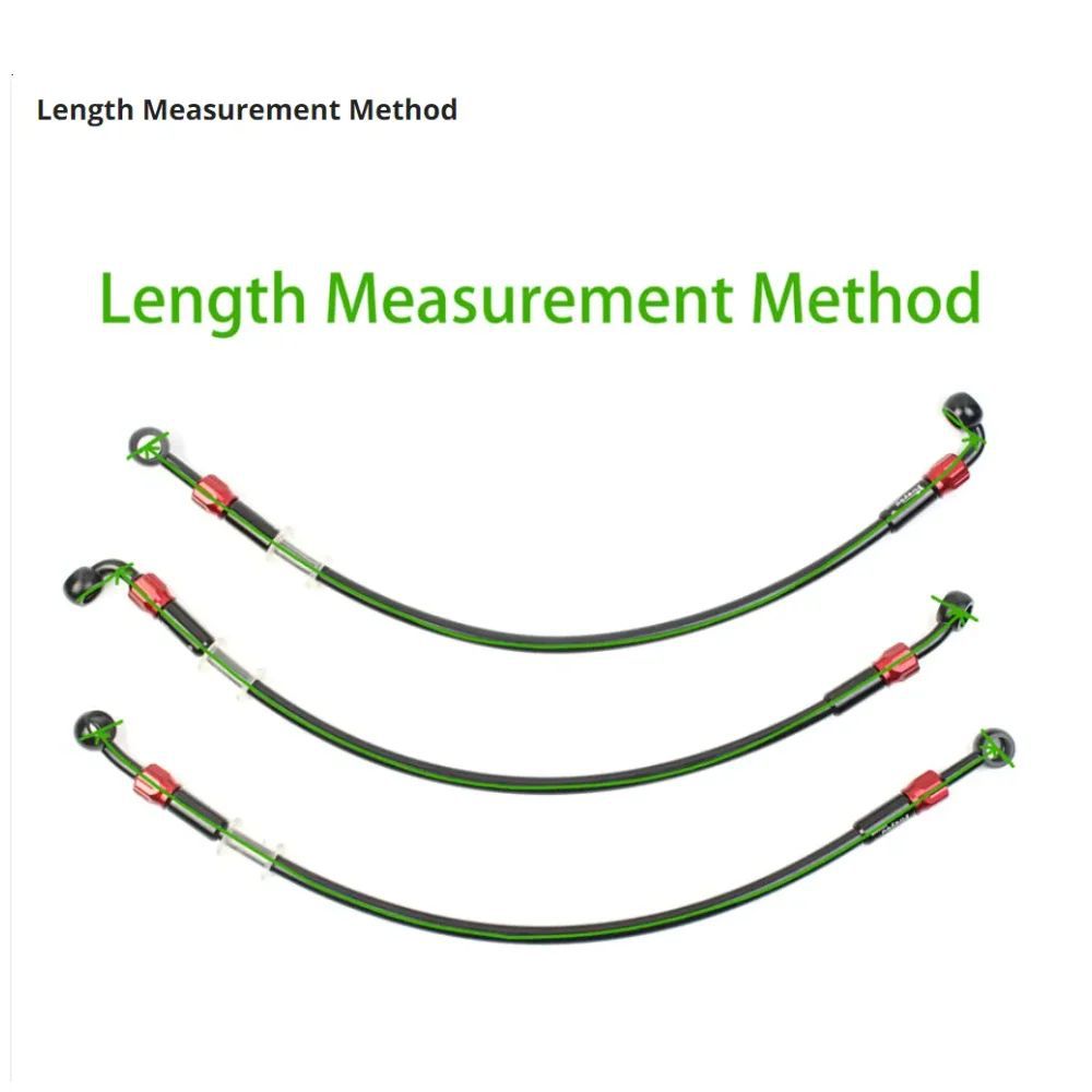 In-Stock Motorcycle Brake 28 ° 90 °   Double-Jointed Stainless Steel Braided Electric Motorcycle Modified High-Pressure Brake Hose