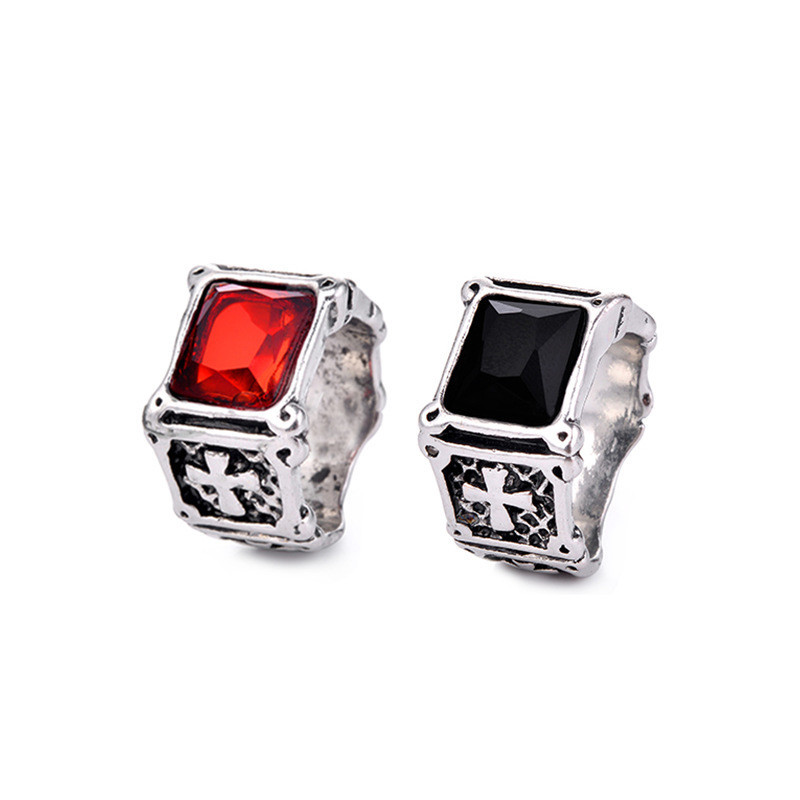 rectangular ruby stone inlay