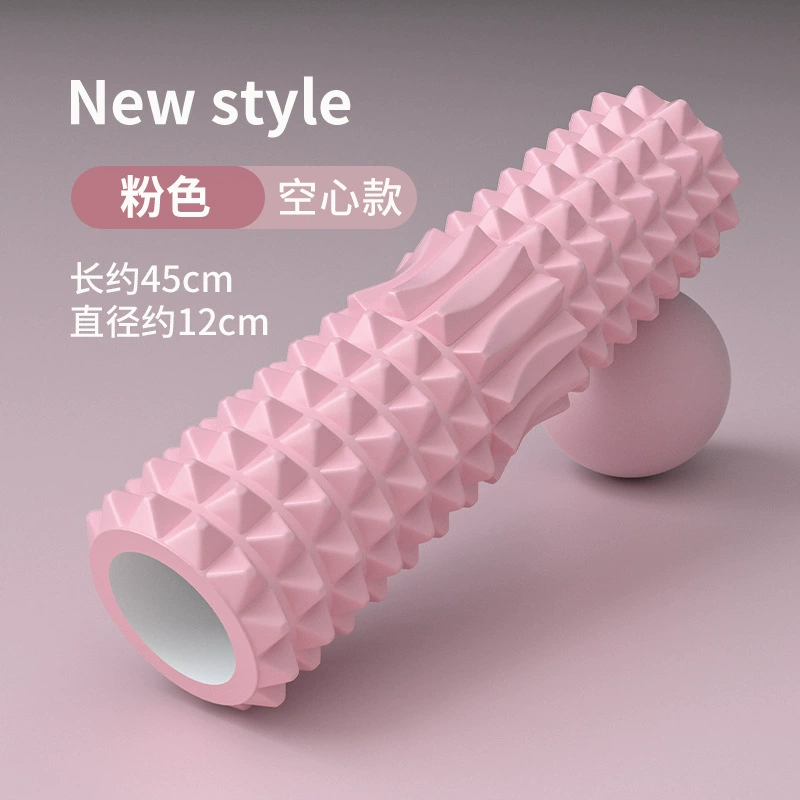 Foam Roller Crescent solid dual-section, textured massage column, 45 cm (also 30/33 cm)