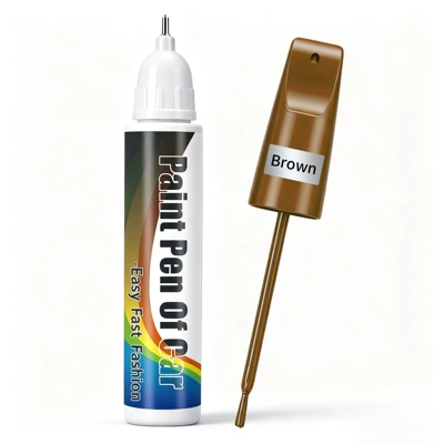 Repair Pen Pearl White Black — Avtomobil boya qələmləri - 12ml-touch-up-paint-pen-universal-brown