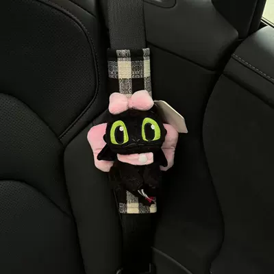 Sürətlər qutusu və əl tormozu başlıqları, Authentic Lilo and Stitch - shoulder-pads-22-black-and-white-checkered-genuine-squatting-night-fury-pink-bow-set