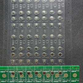 对讲机锅仔片直径5mm圆形弹片。1个按键透明贴纸，PET背胶
