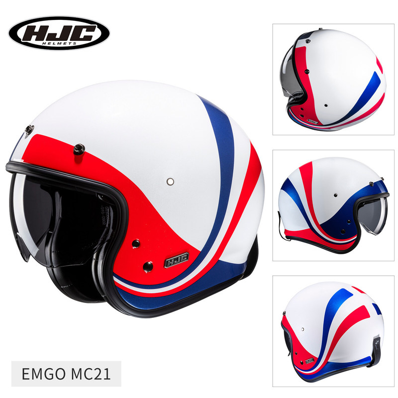 HJC motorcycle helmet half helmet three-quarter helmet for men and women, summer vintage Harley motorcycle racing V31 all-season