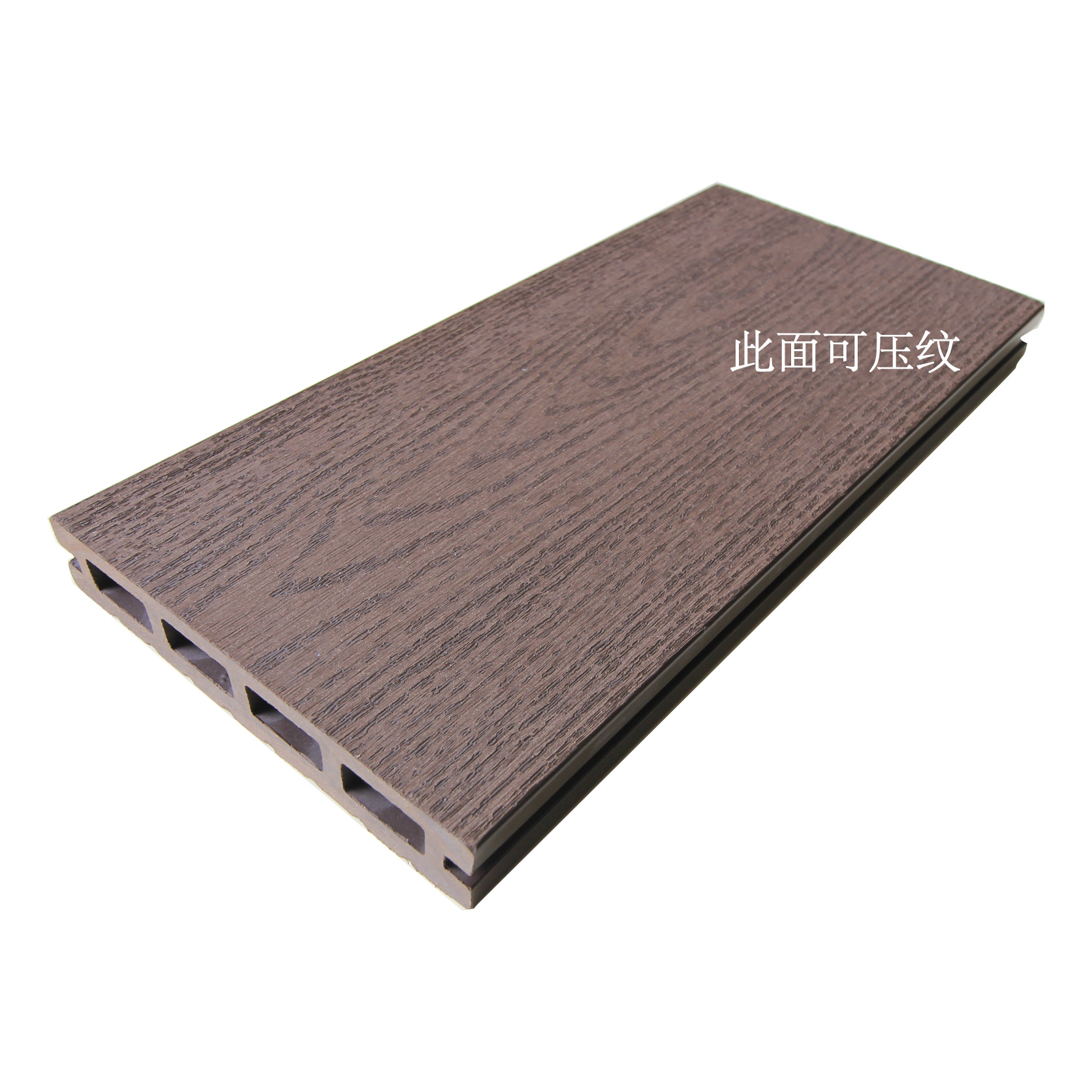 Madera plástico WPC piso generación redondo agujero 140*24 protección del medio ambiente plástico material de madera jardín decoración al aire libre tablero anticorrosión madera