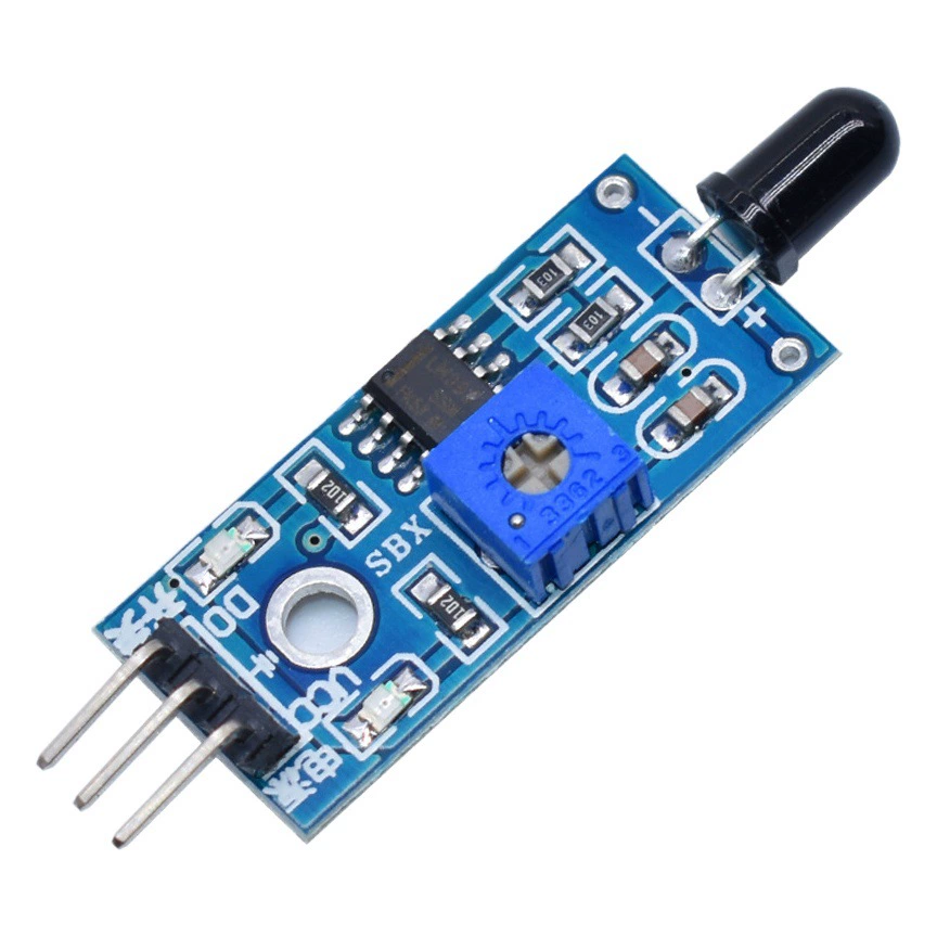 Модуль датчика пламени Модуль обнаружения источника огня Инфракрасный приемный модуль (система 3/4 проводов)