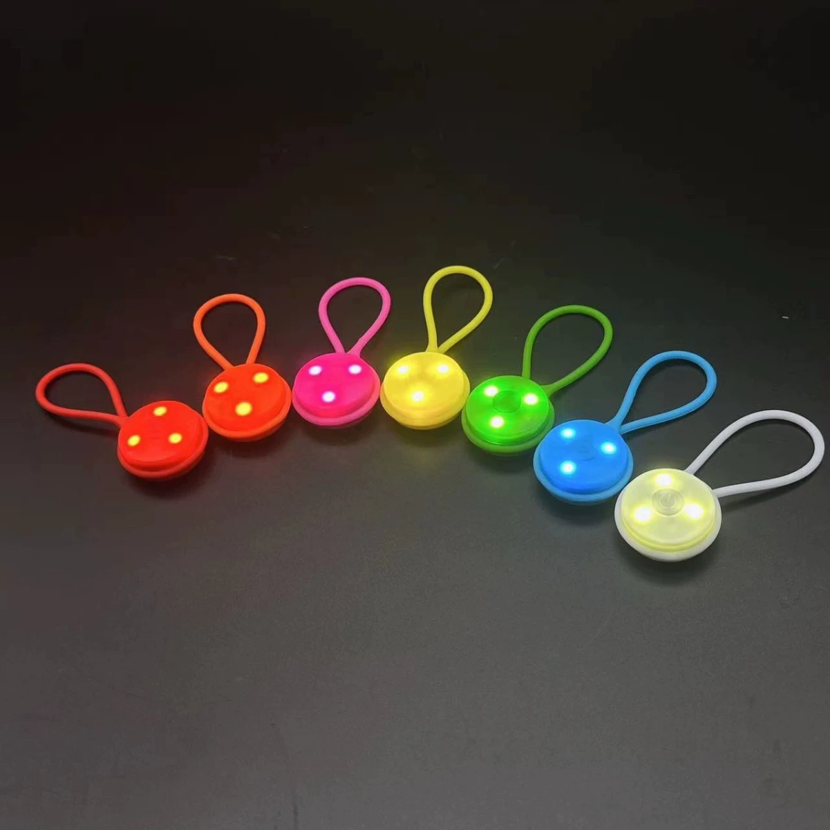 Путешествие LED мигающий силиконовый ручной кулон для кемпинга, маленькая индикаторная лампа