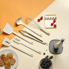 新款硅胶厨具8件套家用炒菜铲子耐高低温汤勺厨具家用厨具