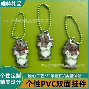 Manufacturer Customized Gifts High Frequency Voltage Pvc Bubble Cotton Pendant Pvc Sponge Pendant Bead Chain Pendant Pendant