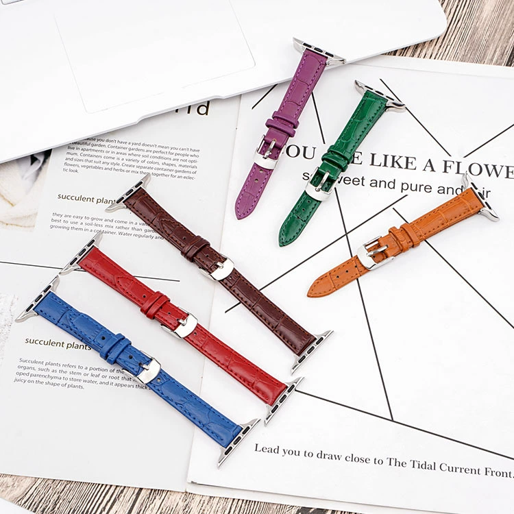 Для Apple Watch с бамбуковым узором из натуральной кожи Ремешок iwatch Apple Watch 8 Маленький поясной ремешок Новый продукт