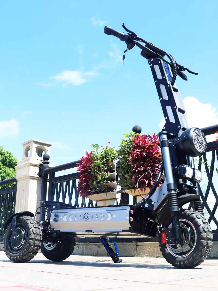 Retuol 11inch Three-Wheel Off-Road Electric Scooter Adult Folding High-Speed Scooter Dropshipping