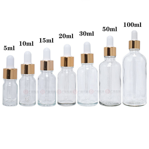 5ml 10ml 15ml 20ml 30ml 50ml100ml transparent essential oil bottle essence liquid bottle
