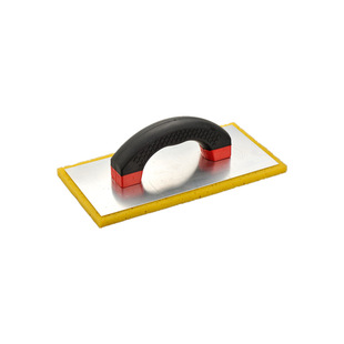 Manufacturer Supplies Red and Black Plastic Handle Trowel, Aluminum Plate and Sponge Base Sanding Board