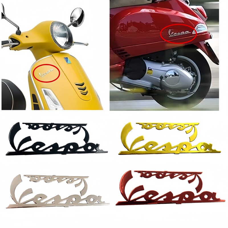 For vespa Vespa Motorcycle Stickers 3D Italy Decal GTS300 GTV LX Sprint