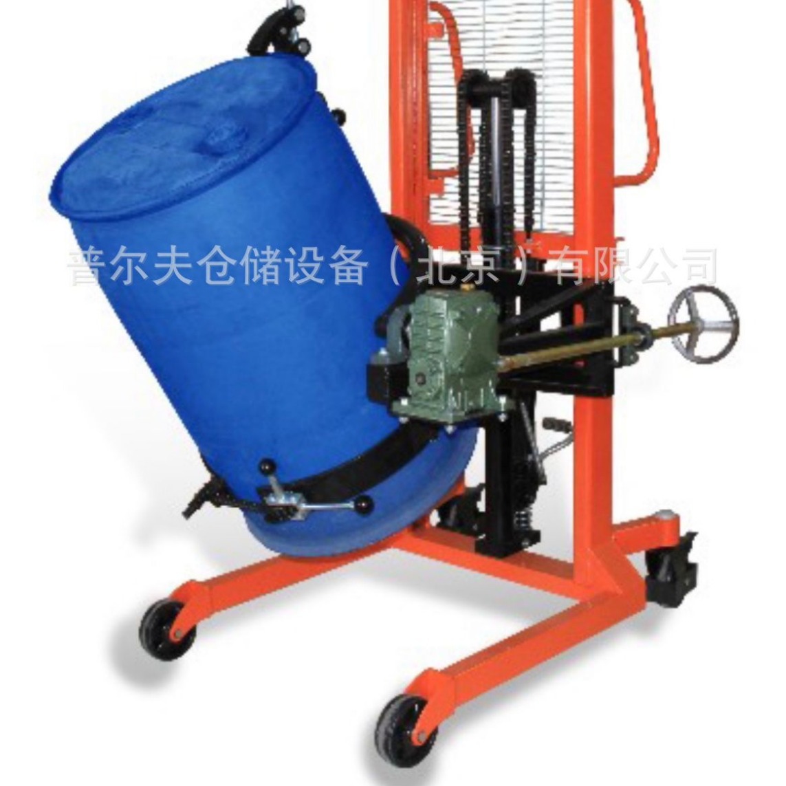 450公斤油桶翻转车搬运车手动半电动旋转倒料车称重功能不锈钢