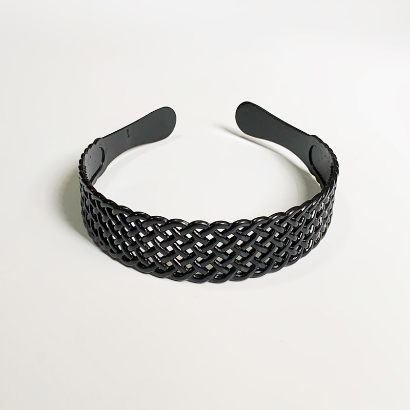 3CM de ancho diadema negro simple malla diadema dentada antideslizante cara lavado diadema amplia diadema hombres y mujeres diadema accesorios para el cabello