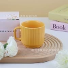 Vertical pattern mug-orange
