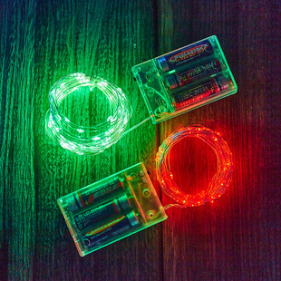 Cross-Border Led Copper Wire Small Colorful Lights Flashing Lights Starry Sky String Lights Battery Birthday Bouquet Atmosphere Decorative Lights