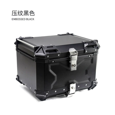 Motorcycle trunk trunk motorcycle modification 55L - motorcycle-embossed-tail-box-black-55l