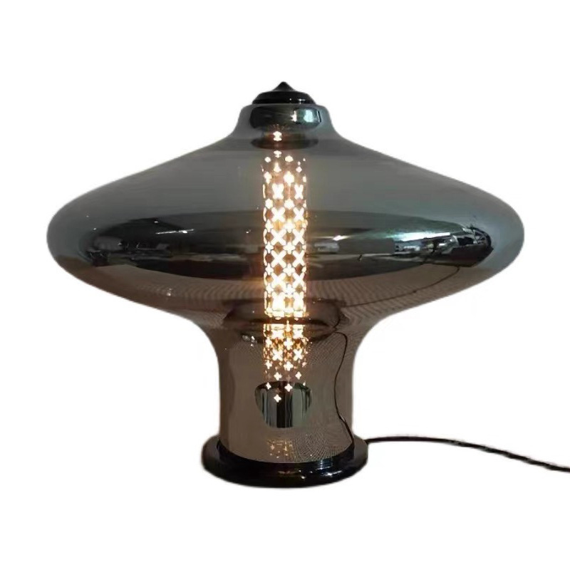 New Post-modern Light Luxury Glass Table Lamp Designer Model Room Living Room Bedroom Bedside Lamp Study Art Decoration