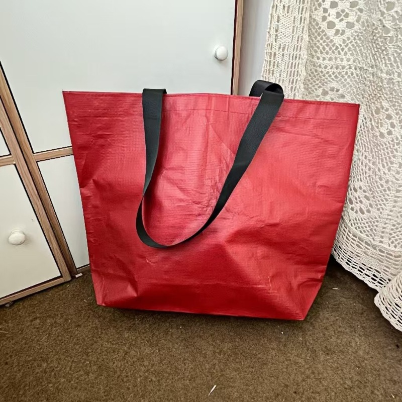 IKEA ショッピングバッグ スポットグリーン 衣類ハンドバッグ 特大目立つバッグ カスタマイズ IKEA 織バッグ ポータブル カスタマイズ|undefined